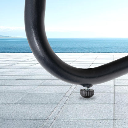 Fauteuil Papasan double avec coussin, rotin synthétique toutes saisons et cadre en métal pour intérieur et extérieur