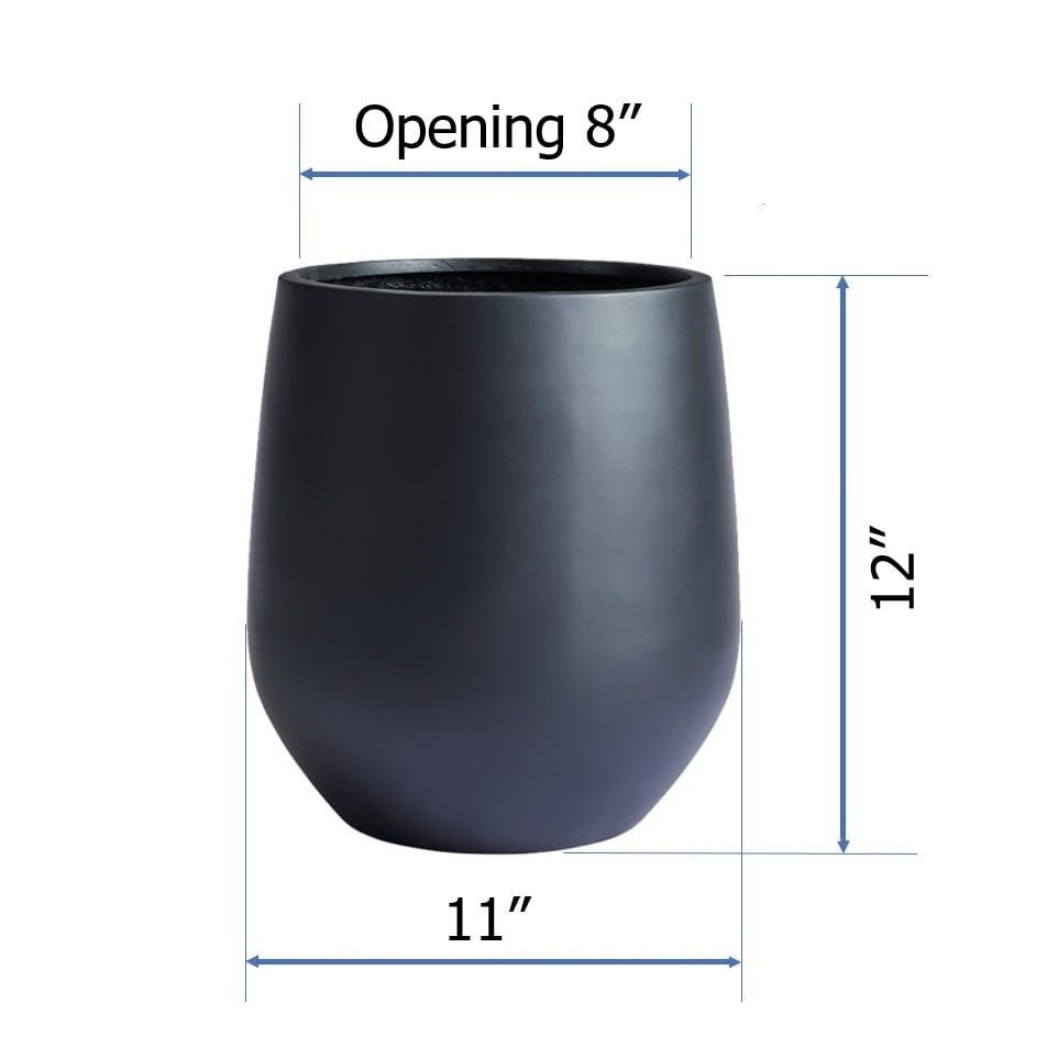 Jardinière conique en fibre de pierre DreamPatio La Mirada (1 pièce) pour intérieur/extérieur