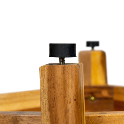 EcoDecors, Banc de douche élégant en teck, Tabouret de douche d'angle en teck, Banc de douche d'angle en teck, Avec étagère