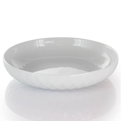 Service de table Elama Sienna 18 pièces en grès blanc