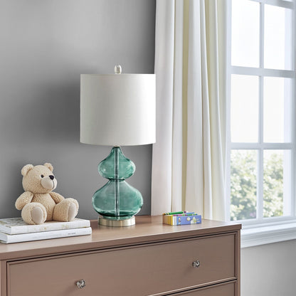 Lampe de table en verre courbé Ellipse, lot de 2