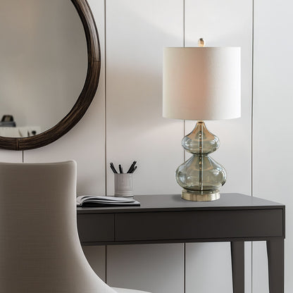 Lampe de table en verre courbé Ellipse, lot de 2