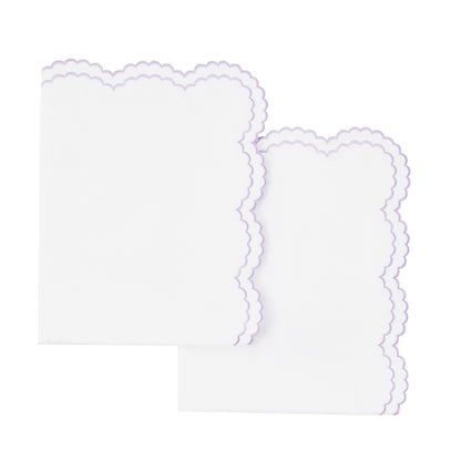 Parure de couette et taie d'oreiller double en percale de coton brodée et festonnée