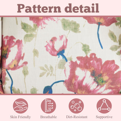 Fauteuil d'appoint moderne Erommy, fauteuil à dossier haut, canapé simple en tissu rembourré avec pieds en bois pour salon