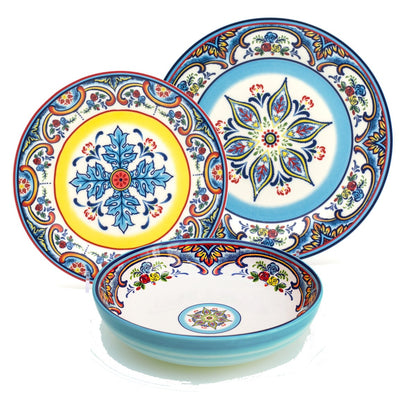 Service de table en grès Euro Ceramica Zanzibar 12/24 pièces