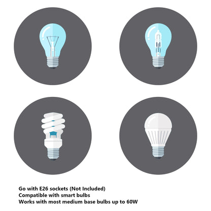 Applique murale de salle de bain ExBrite Farmhouse à 3 lumières, en fer noir, à intensité variable