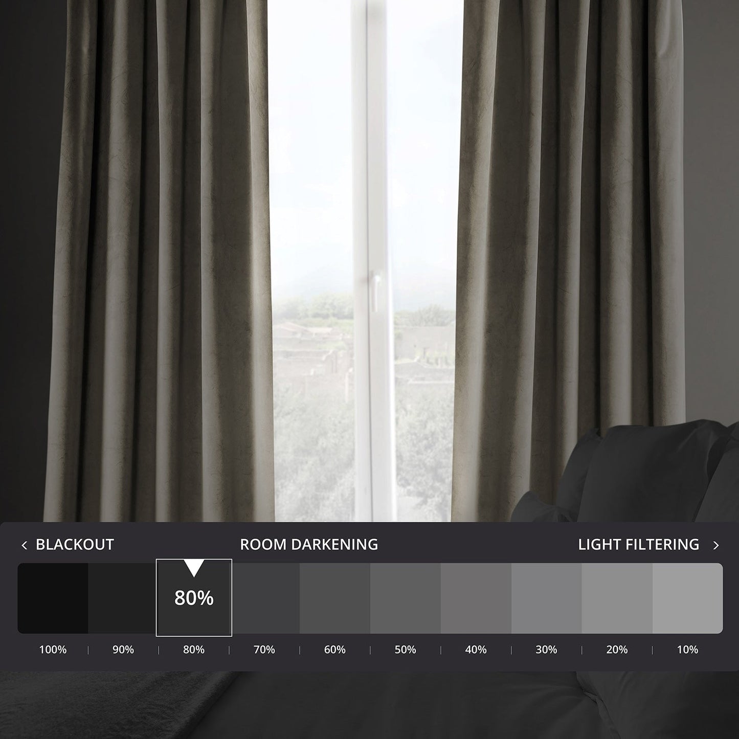 Rideaux occultants en velours pelucheux Heritage Exclusive Fabrics (1 panneau) Rideaux en velours de luxe pour chambre et salon.