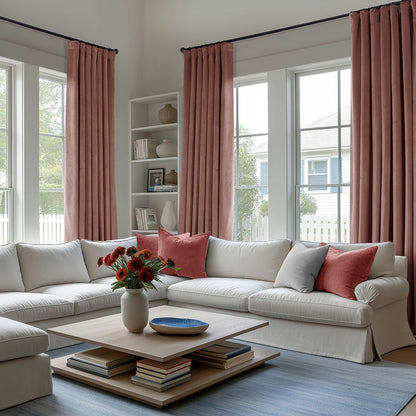 Rideaux occultants en velours pelucheux Heritage Exclusive Fabrics (1 panneau) Rideaux en velours de luxe pour chambre et salon.