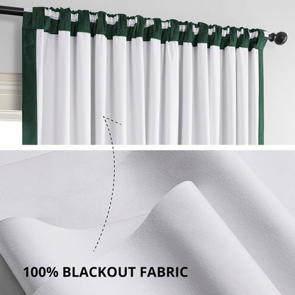 Rideaux occultants extra larges en velours Signature Exclusive Fabrics (1 panneau) - Rideaux occultants luxueux