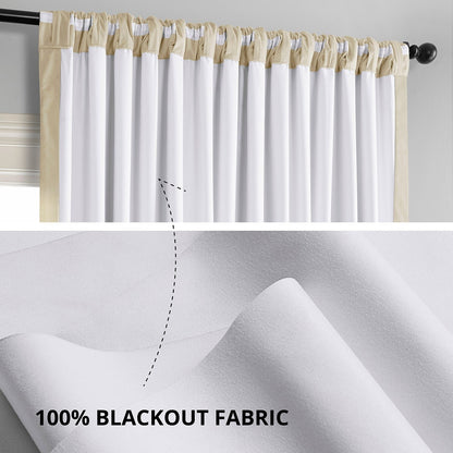 Rideaux occultants extra larges en velours Signature Exclusive Fabrics (1 panneau) - Rideaux occultants luxueux