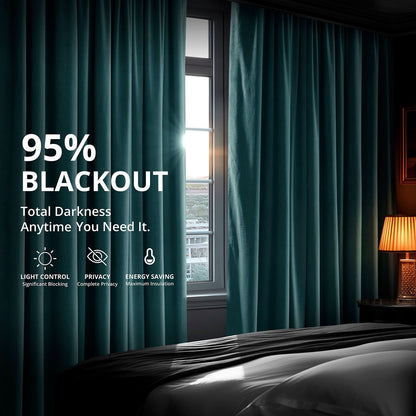 Rideaux occultants extra larges en velours Signature Exclusive Fabrics (1 panneau) - Rideaux occultants luxueux