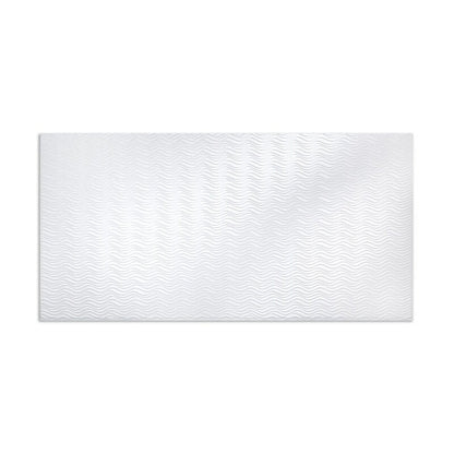 Panneau mural horizontal FASÄDE Current en PVC blanc brillant, 122 cm x 244 cm