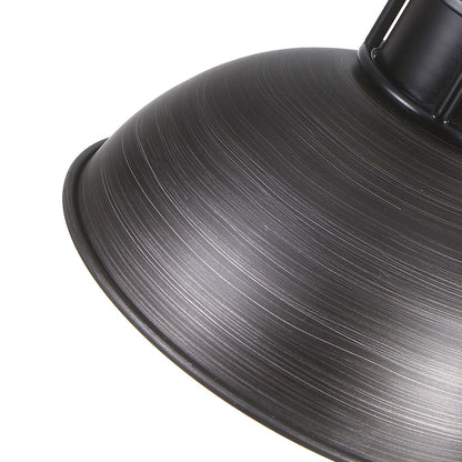 Suspension en forme de dôme de style industriel à 3 lumières, style ferme, en métal, linéaire, pour îlot de cuisine, finition bronze huilé