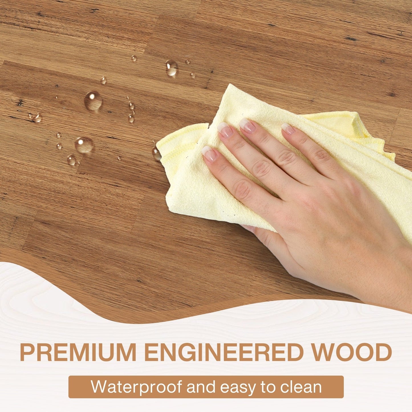 Table à manger de style ferme pour 6 personnes, table de cuisine rectangulaire en bois de 70,8 pouces