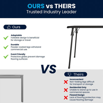 Table de cartes pliable en vinyle