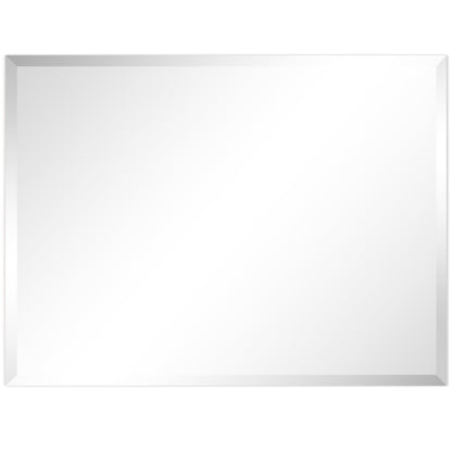 Miroir mural biseauté sans cadre à prisme - Carré/Rectangulaire - Transparent