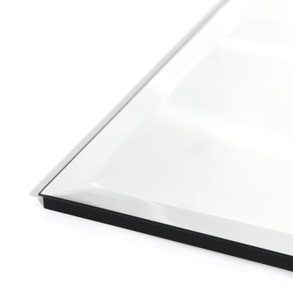 Miroir mural biseauté sans cadre à prisme - Carré/Rectangulaire - Transparent