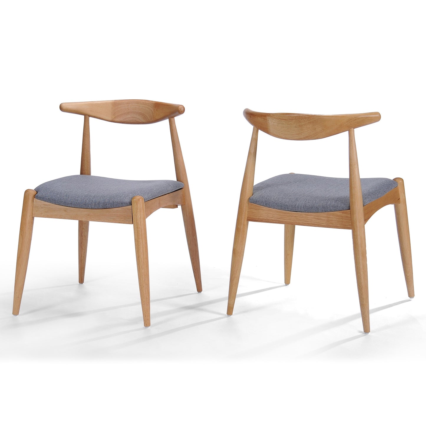 Chaises de salle à manger modernes du milieu du siècle Francie (lot de 2) par Christopher Knight Home - 20,50 l x 20,25 L x 29,75 H