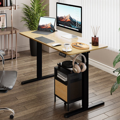 Bureau debout électrique réglable en hauteur Futzca avec panneau d'épissure