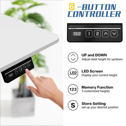 Bureau debout électrique réglable en hauteur Futzca avec panneau d'épissure