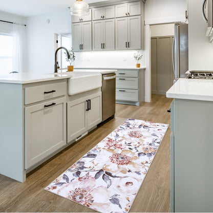 Collection de tapis Gertmenian Crystal Print, lavables, imprimés numériquement, à poils plats, en polyester antidérapant