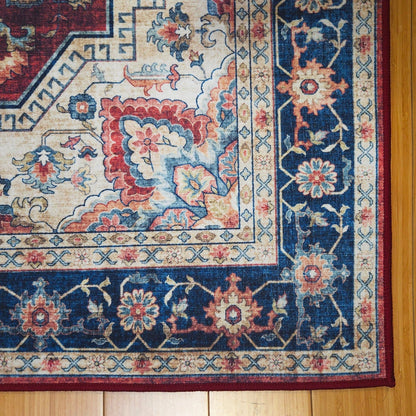 Collection de tapis Gertmenian Crystal Print, lavables, imprimés numériquement, à poils plats, en polyester antidérapant