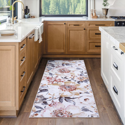 Collection de tapis Gertmenian Crystal Print, lavables, imprimés numériquement, à poils plats, en polyester antidérapant