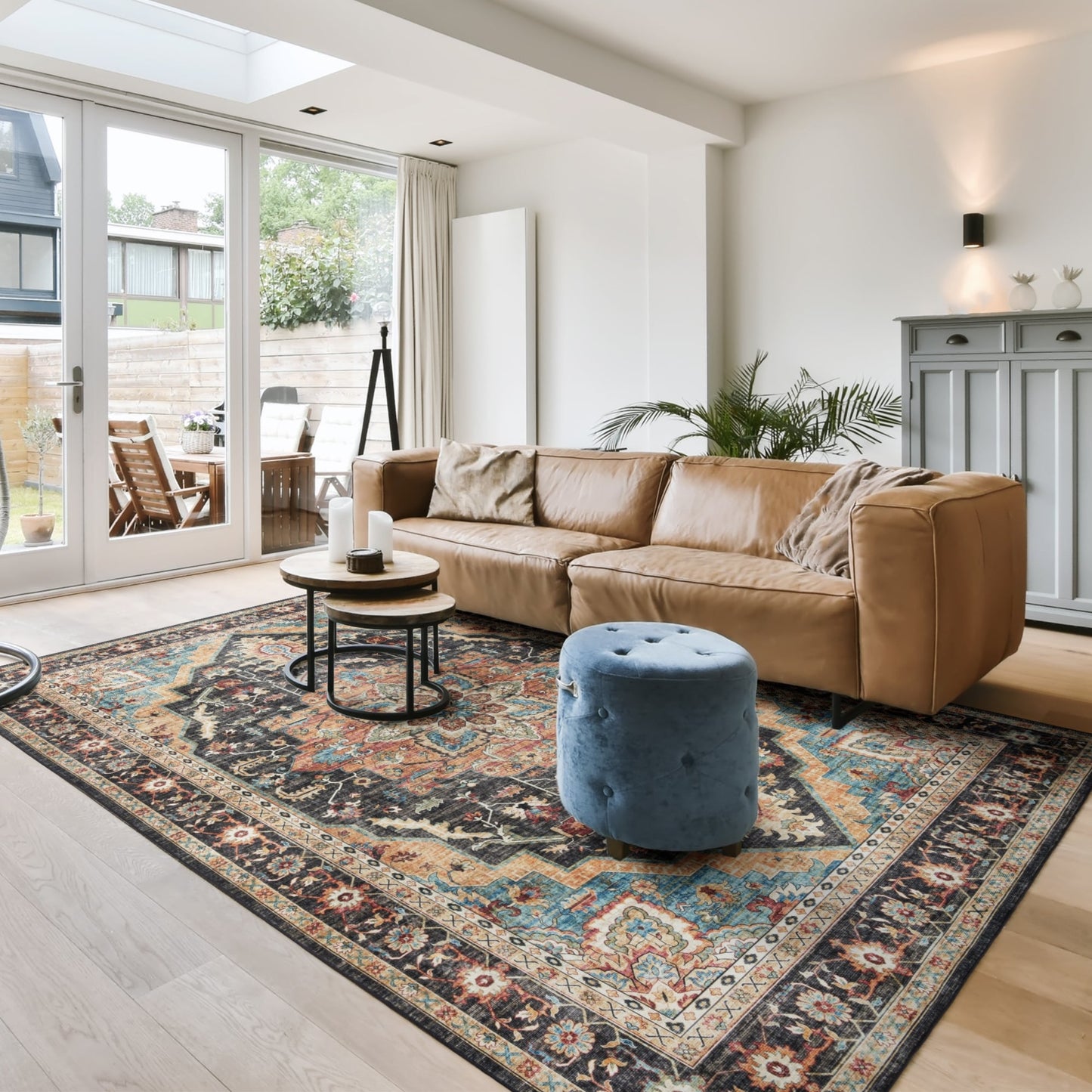 Collection de tapis Gertmenian Crystal Print, lavables, imprimés numériquement, à poils plats, en polyester antidérapant