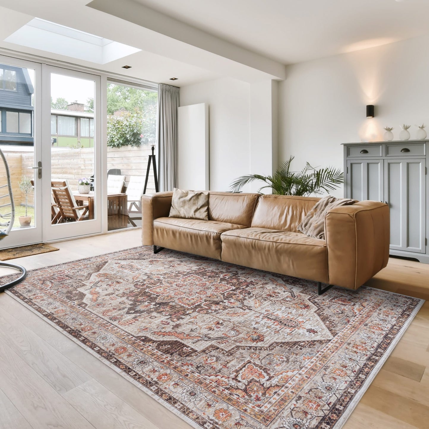 Collection de tapis Gertmenian Crystal Print, lavables, imprimés numériquement, à poils plats, en polyester antidérapant