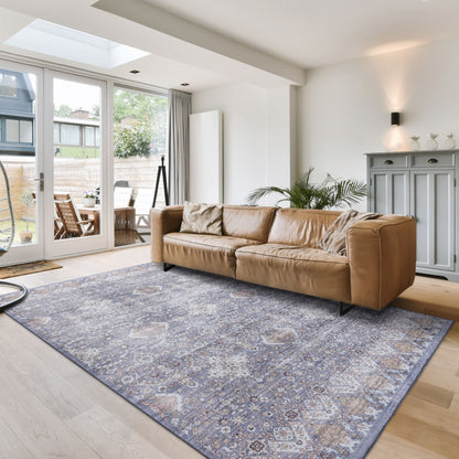 Collection de tapis Gertmenian Crystal Print, lavables, imprimés numériquement, à poils plats, en polyester antidérapant