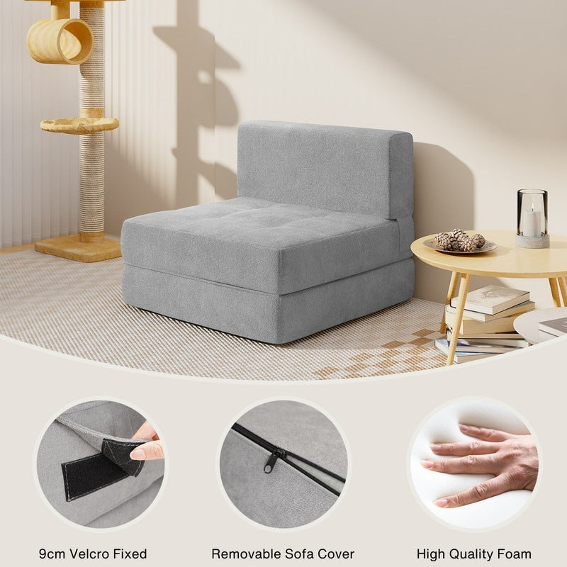 Fauteuil convertible 3 en 1, fauteuil rabattable, lit-lit escamotable