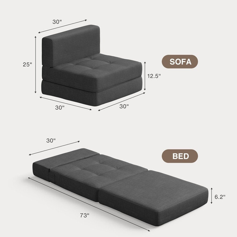 Fauteuil convertible 3 en 1, fauteuil rabattable, lit-lit escamotable