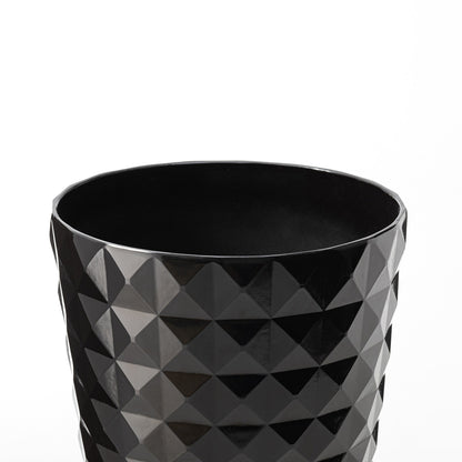 Glitzhome 19,75 H Pot de fleurs haut surdimensionné écologique en fausse céramique à texture diamant (lot de 2)