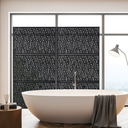 Paravent de confidentialité à 3 panneaux galvanisé à motifs floraux de 1,8 m de Glitzhome