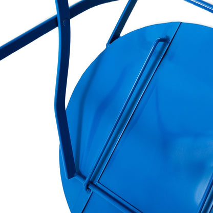 Ensemble de bistrot pliant d'extérieur en métal Glitzhome 3 pièces, table et chaises de patio