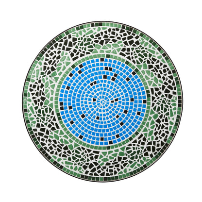 Ensemble de bistrot pliant d'extérieur en métal Glitzhome 3 pièces, table et chaises de patio