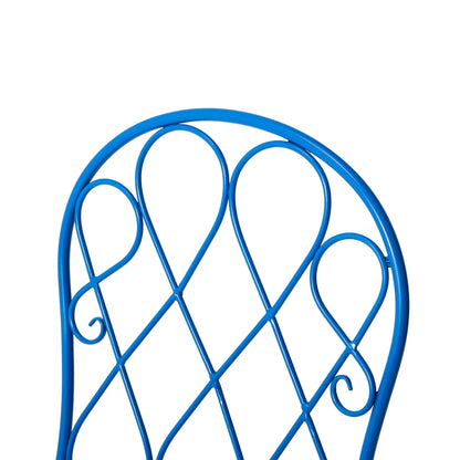 Ensemble de bistrot pliant d'extérieur en métal Glitzhome 3 pièces, table et chaises de patio