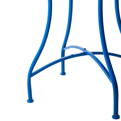 Ensemble de bistrot pliant d'extérieur en métal Glitzhome 3 pièces, table et chaises de patio