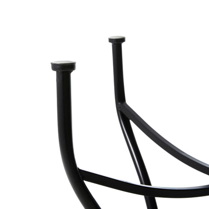 Ensemble de bistrot pliant d'extérieur en métal Glitzhome 3 pièces, table et chaises de patio