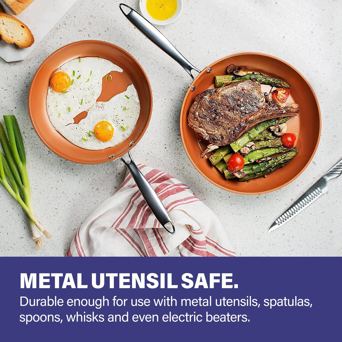 Batterie de cuisine et de pâtisserie Gotham Steel Pro anodisée dure 20 pièces