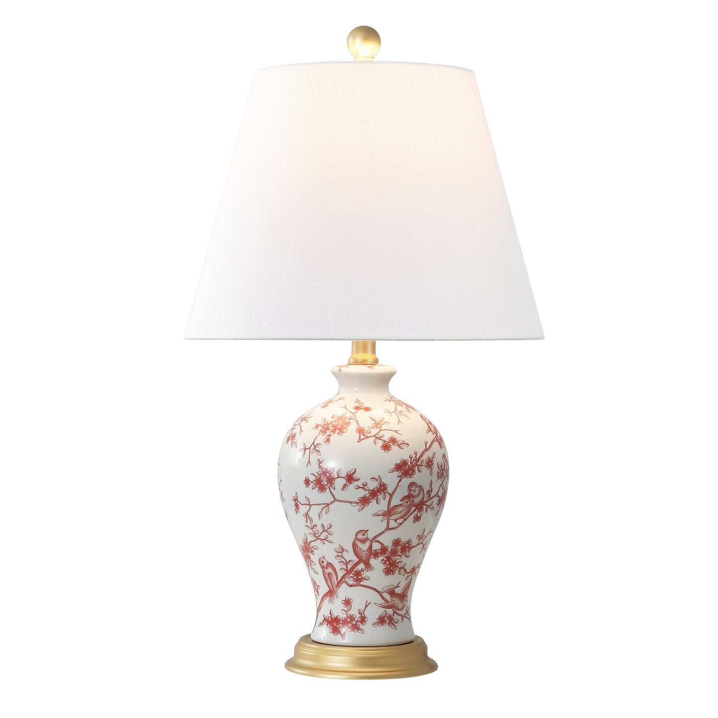 Lampe de table LED Grace 24 Floral, multicolore/laiton par JONATHAN Y