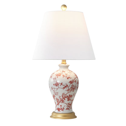Lampe de table LED Grace 24 Floral, multicolore/laiton par JONATHAN Y