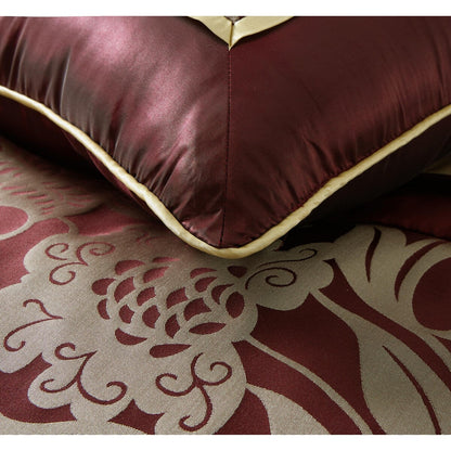 Ensemble de couette 9 pièces en jacquard floral Nanshing Brie