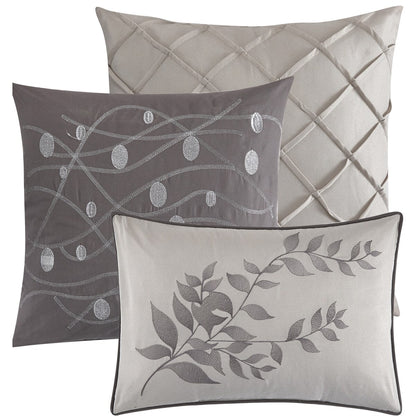 Parure de lit Nanshing Caspa 7 pièces au motif feuilles chic