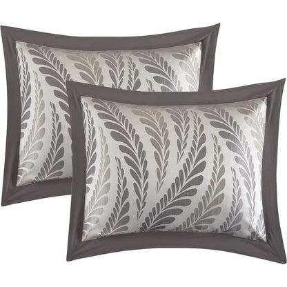 Parure de lit Nanshing Caspa 7 pièces au motif feuilles chic