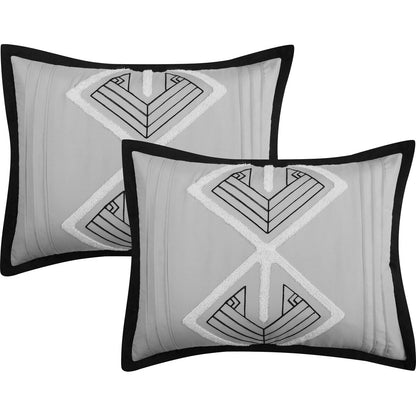 Parure de lit Nanshing Corina 7 pièces en tissu éponge brodé