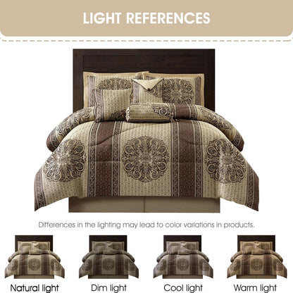 Ensemble de couette élégant médaillon 7 pièces Nanshing Prince