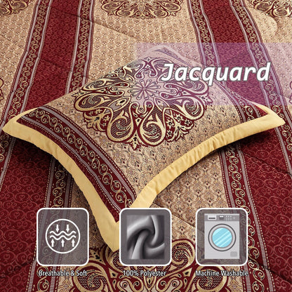 Ensemble de couette élégant médaillon 7 pièces Nanshing Prince