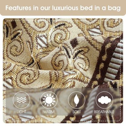 Ensemble de couette élégant médaillon 7 pièces Nanshing Prince