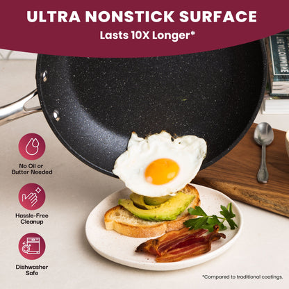 Ensemble de 20 casseroles et poêles antiadhésives Granitestone